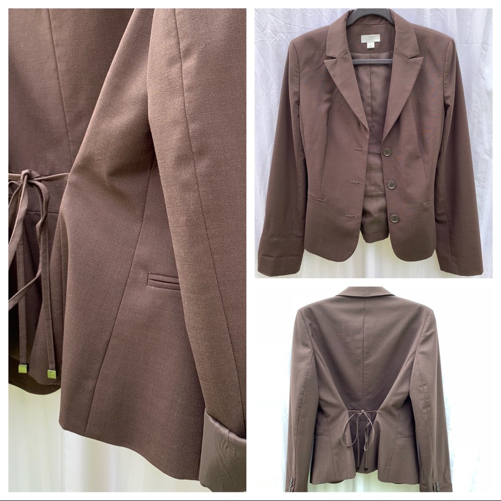 🦉Ann Taylor Loft Brown Blazer | Lined Work Blazer - Picture 2 of 8